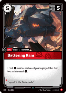 Battering Ram [Uncommon] SFD 012/221 - Riftbound Spiritforged