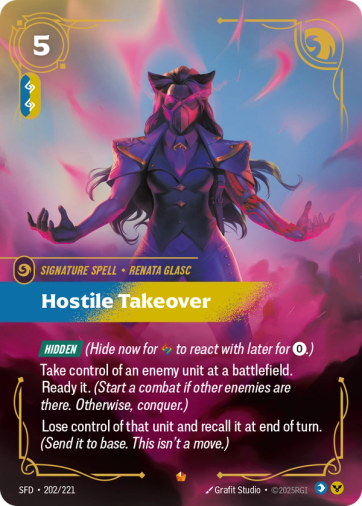 Hostile Takeover [Epic] SFD 202/221 -  Riftbound Spiritforged