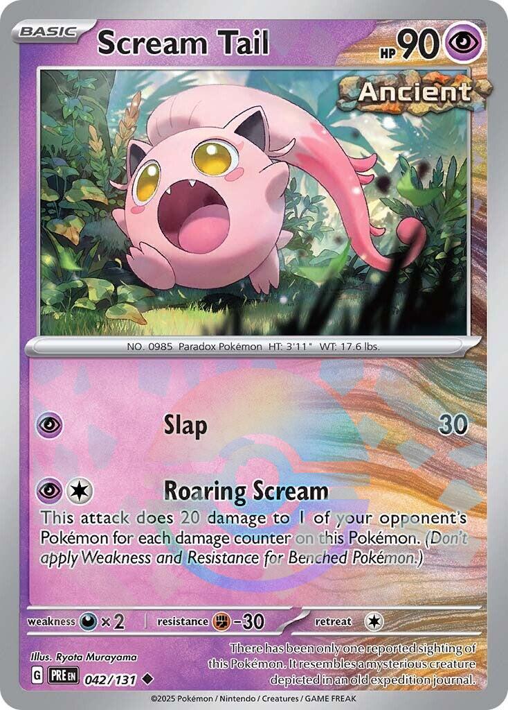 Scream Tail [Poke Ball Uncommon] #042/131 - Pokemon Prismatic Evolutions