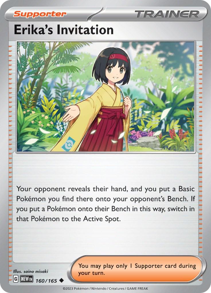 Erika's Invitation [Uncommon] #160/165 - Pokemon Scarlet & Violet 151