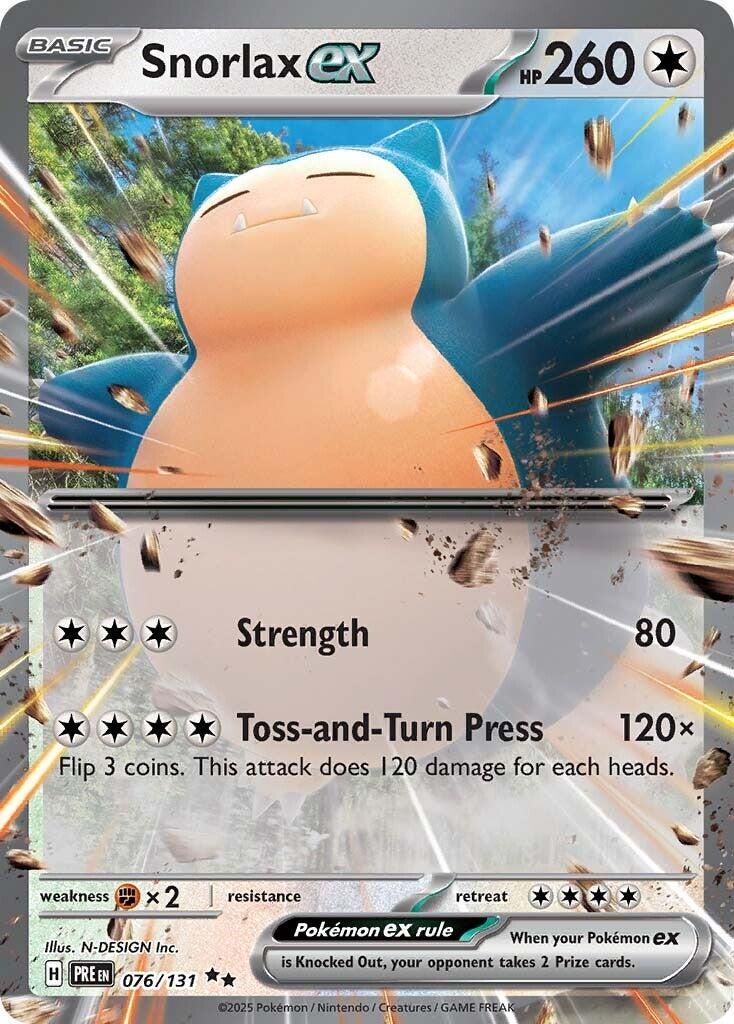 Snorlax Ex [Double Rare] #076/131 - Prismatic Evolutions