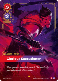 Draven - Glorious Executioner [Overnumbered] SFD 242/221 - Riftbound Spiritforged