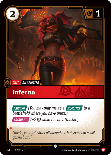 Inferna [Common] UNL 002/219 - Riftbound Unleashed