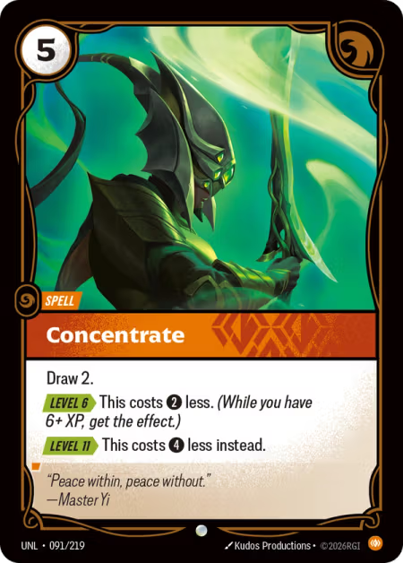 Concentrate [Common] UNL 091/219 - Riftbound Unleashed