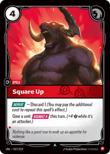 Square Up [Uncommon] UNL 017/219 - Riftbound Unleashed
