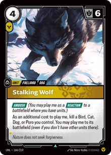 Stalking Wolf [Uncommon] UNL 166/219 - Riftbound Unleashed