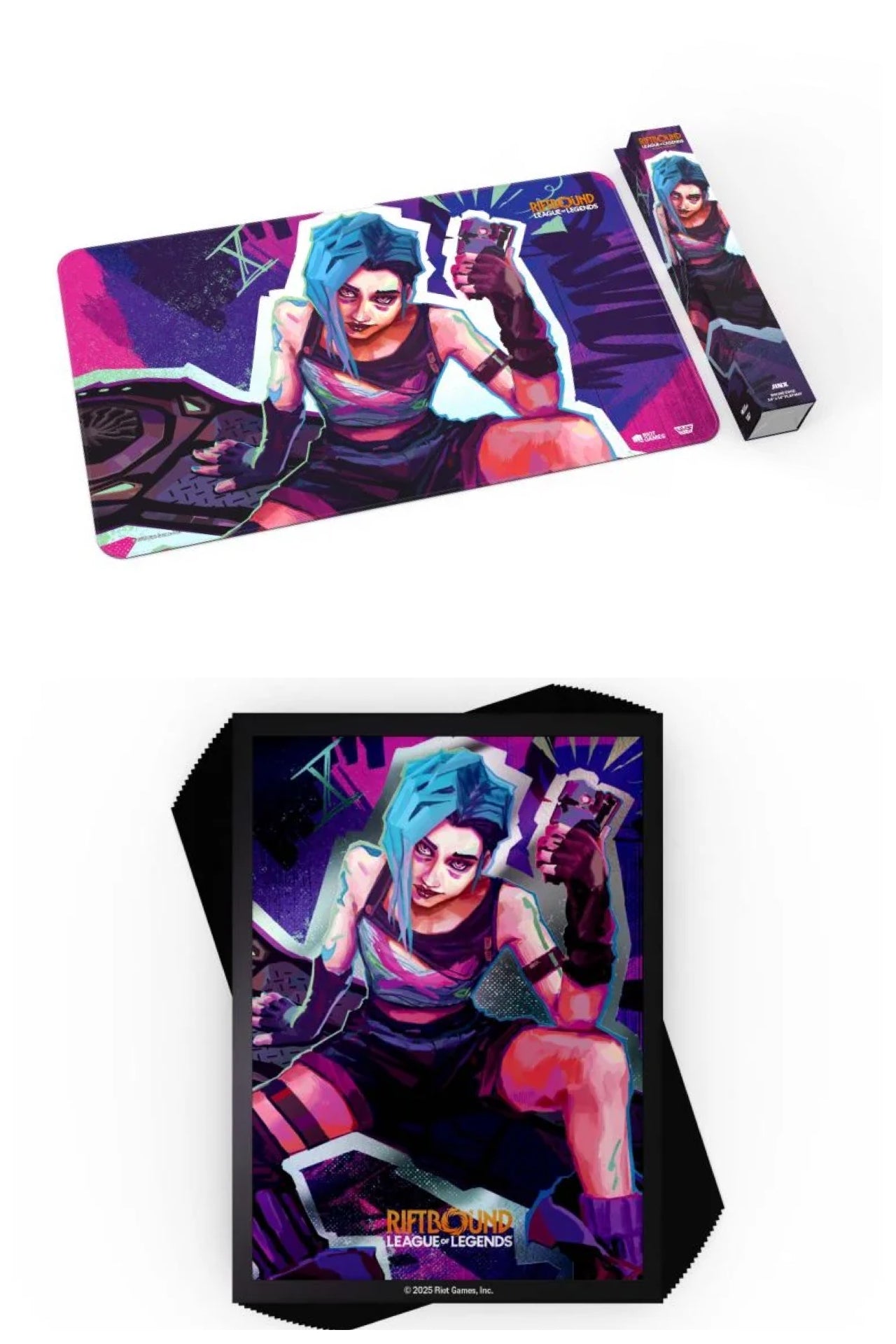 RIFTBOUND -  JINX ART SLEEVES + PLAYMAT BUNDLE [PREORDER]