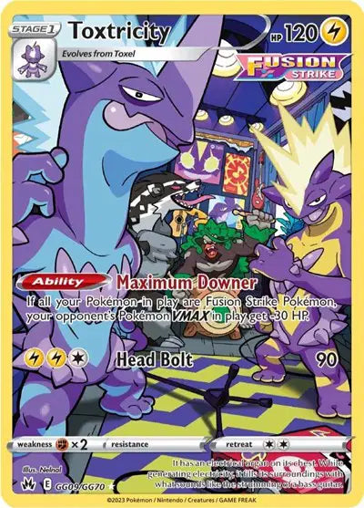 Toxtricity [Holo Rare] GG09/GG70 - Pokemon Crown Zenith: Galarian Gallery