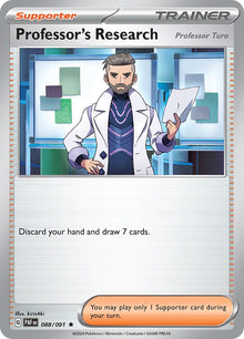 Professor's Research [Holo Rare] #088/091 - Pokemon Paldean Fates