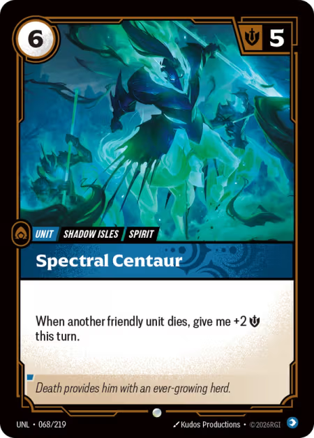 Spectral Centaur [Common] UNL 068/219 - Riftbound Unleashed