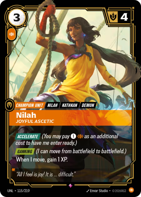 Nilah, Joyful Ascetic [Rare] UNL 115/219 - Riftbound Unleashed