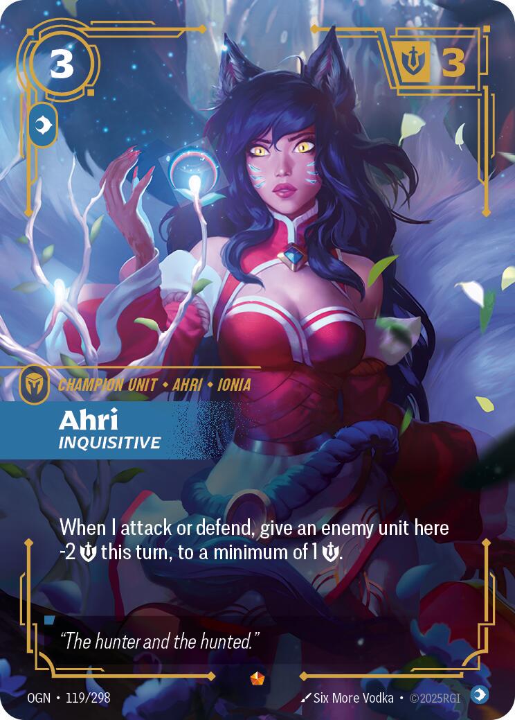 Ahri - Inquisitive [Epic] 119/298 - Riftbound Origins