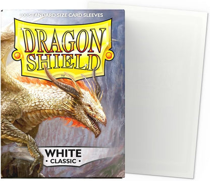 [Dragon Shield] White Classic Sleeves - 100ct