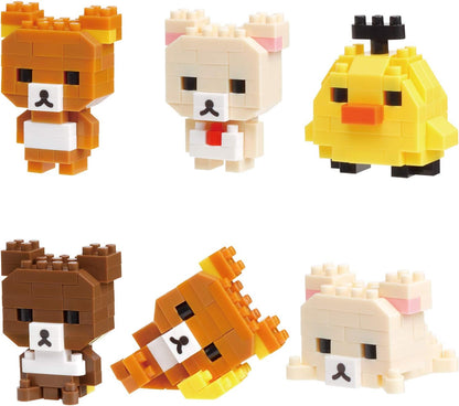 ]NANOBLOCK]  RILAKKUMA CHARACTERS VOL.1 MININANO SERIES BLIND BOX - FULL SET
