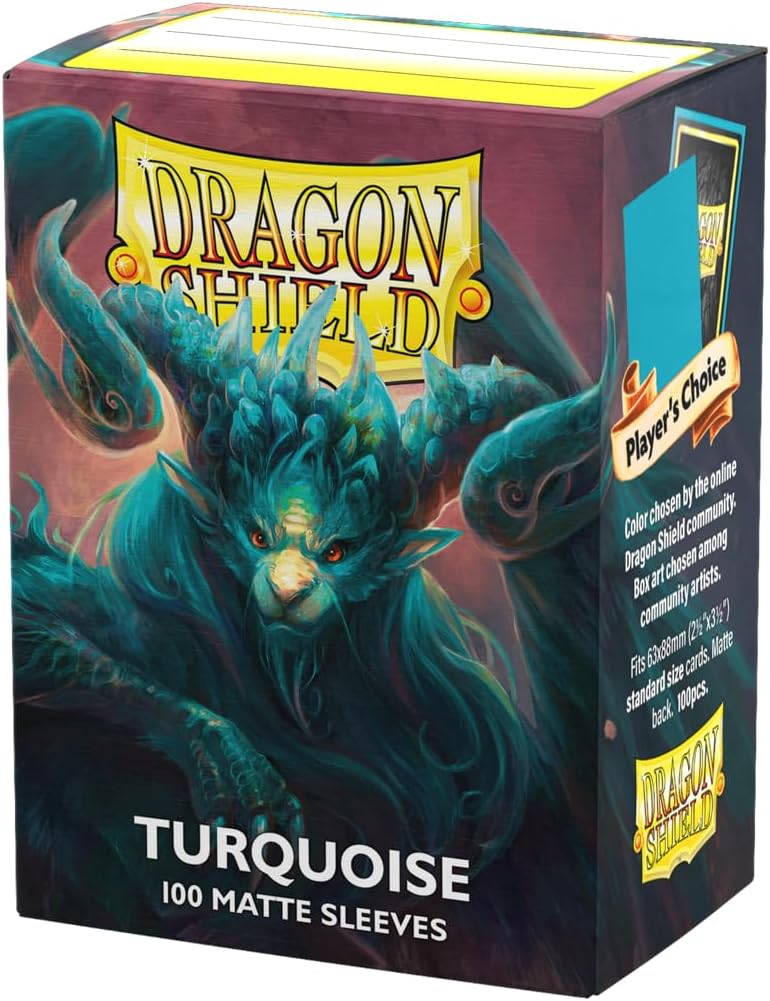 [Dragon Shield] Matte Turquoise “Atebeck”  -100ct