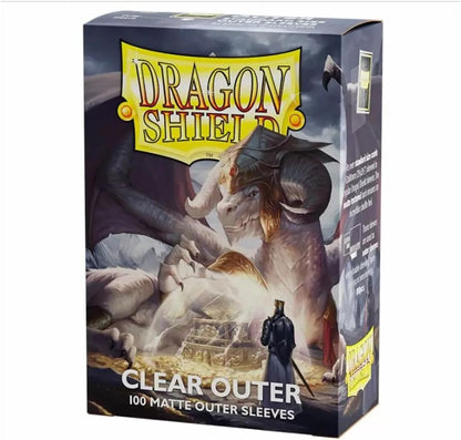 [Dragon Shield] Clear Outer - Matte Outer Sleeves - 100ct