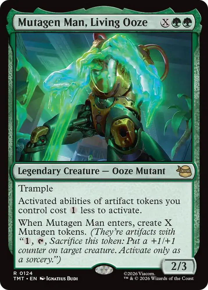 Mutagen Man, Living Ooze [Foil] - MTG Teenage Mutant Ninja Turtles R 124
