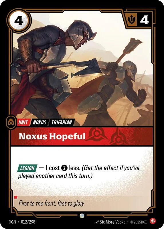 Noxus Hopeful [Common] #012/298 - Origins