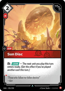 Sun Disc [Uncommon] #021/298 - Origins