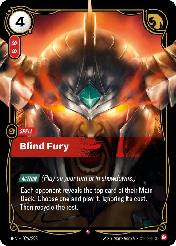 Blind Fury [Rare] #025/298 - Origins