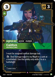Caitlyn - Patrolling [Rare] #068/298 - Origins
