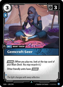 Gemcraft Seer [Uncommon] #100/298 - Origins