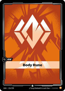 Body Rune [Common] #126/298 - Origins