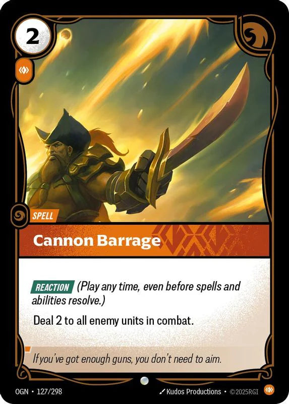 Cannon Barrage [Common] #127/298 - Origins