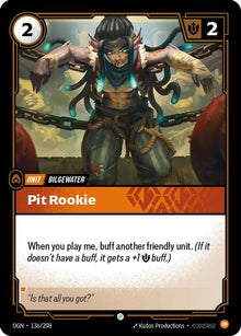 Pit Rookie [Common] #136/298 - Origins