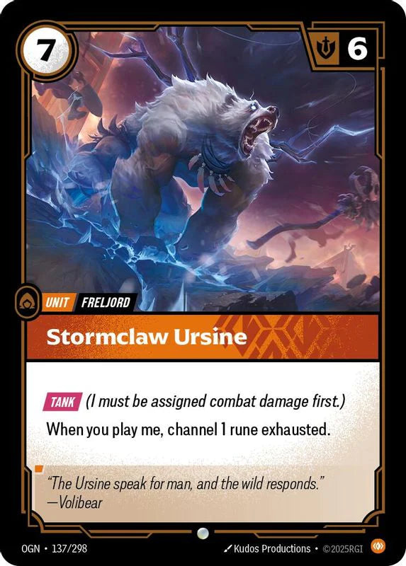 Stormclaw Ursine [Common] #137/298 - Origins