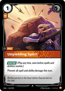 Unyielding Spirit [Uncommon] #145/298 - Origins