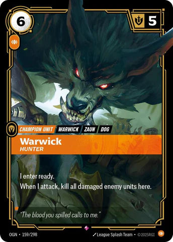Warwick - Hunter [Rare] #159/298 - Origins