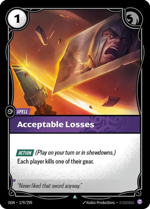 Acceptable Losses [Uncommon] #179/298 - Origins