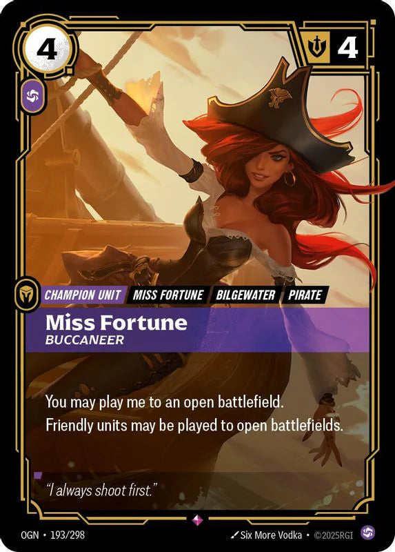 Miss Fortune - Buccaneer [Rare] #193/298 - Origins