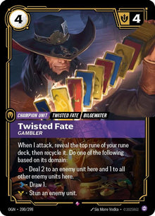 Twisted Fate - Gambler [Rare] #200/298 - Origins