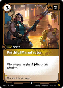 Faithful Manufactor [Common] #211/298 - Origins
