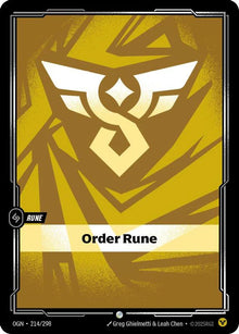 Order Rune [Common] #214/298 - Origins