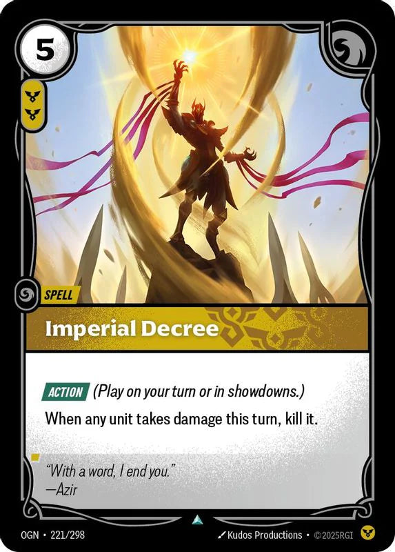 Imperial Decree [Uncommon] #221/298 - Origins
