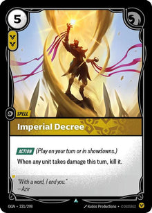 Imperial Decree [Uncommon] #221/298 - Origins