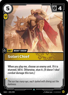 Solari Chief [Uncommon] #225/298 - Origins