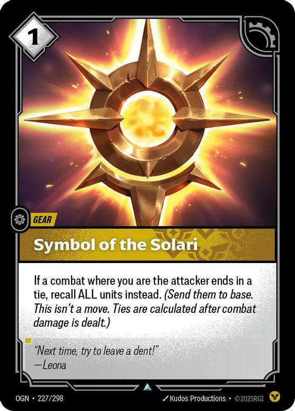 Symbol of the Solari [Uncommon] #227/298 - Origins