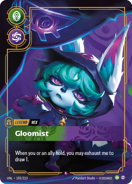 Vex - Gloomist [Legend] UNL 193/219 - Riftbound Unleashed