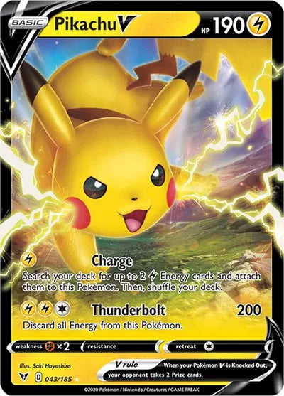 Pikachu V [Ultra Rare] 043/185 - Pokémon Vivid Voltage