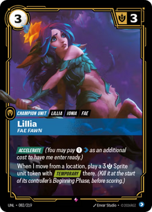 Lillia, Fae Fawn [Rare] UNL 082/219 - Riftbound Unleashed