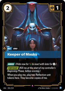 Keeper of Masks [Rare] UNL 081/219 - Riftbound Unleashed