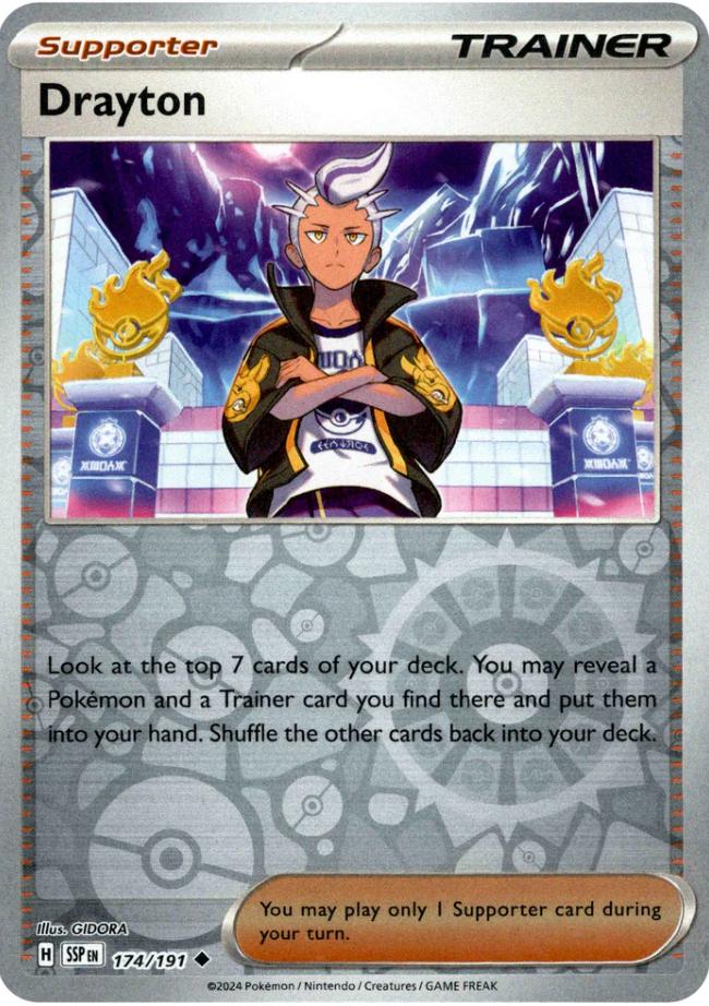 Drayton [Reverse Holo] #174/191 - Pokemon Surging Sparks