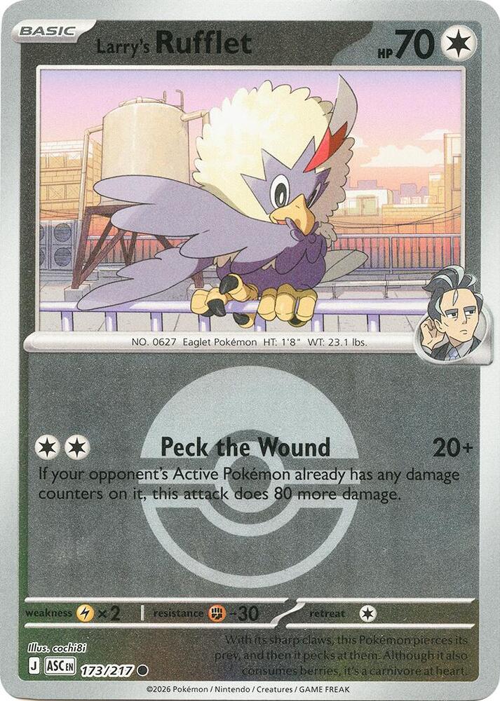 Larry's Rufflet [Common/Poke Ball] #173/217 - Ascended Heroes