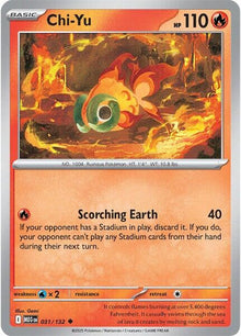 Chi-Yu [Uncommon] #031/132 - Pokemon Mega Evolution