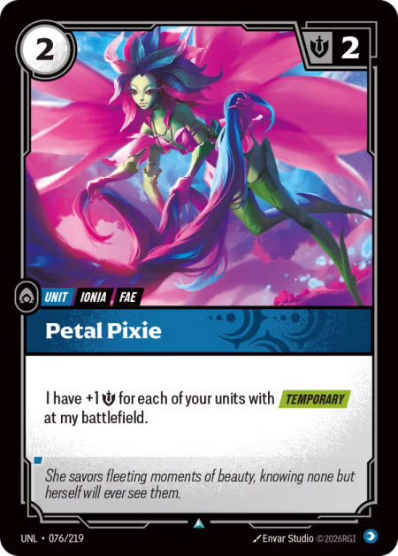 Petal Pixie [Uncommon] UNL 076/219 - Riftbound Unleashed