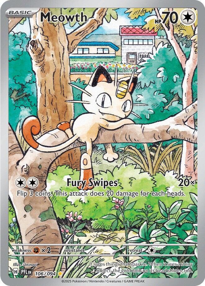 Meowth [Illustration Rare] - 106/094 - Pokémon Phantasmal Flames